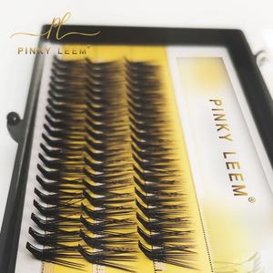 Pinky leem 20D <b>Pre</b>-<b>Made</b> <b>Fans</b> L Curl Volume <b>Pre</b> <b>Made</b> Clusters Eyelash 9- 14mm Grafting False Eyelashes Extension - Product Image 5
