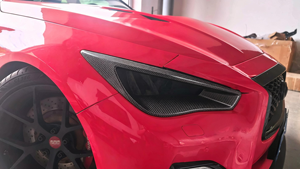 Conduit d'aération de suppression de phare avant en Fiber de carbone sèche pré-imprégné pour INFINITI Q50 2014-2017 - Product Image 4