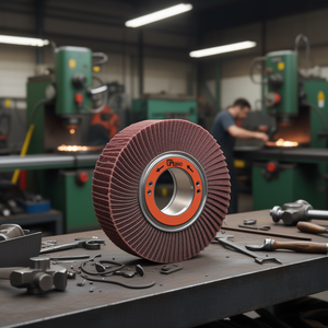 Ttake Flap Wheel Abrasive Cloth Corundum 200x30x54 Mm With Hole For Metal Grinding - Product Image 3