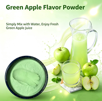 Poudre de jus de pomme verte en gros, boisson instantanée en poudre aux fruits, emballage de 1 kg pour les salons de thé au lait
