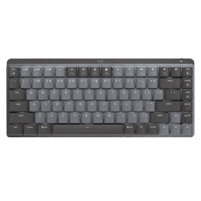 Logitech MX Mechanical Mini Wireless for LED Keyboard Click Tactile Quiet Linear Lightweight Backlit Desktop