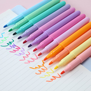 ปากกาเน้นข้อความหัวเฉียงสีมาการอง12สีชุดปากกาเรืองแสงพิเศษขนาด4มม. - Product Image 5