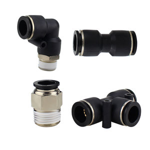 Conectores Rápidos Neumáticos Wentai, Codo Roscado de 1/2, Reductor en T de 3/8, 1/4, 1/8, Conector para Manguera Neumática - Product Image 1