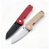 Couteau pliant VG-10 avec manche G10, verrouillage par bouton, lame Tanto, pour le camping en plein air, EDC, couteau de poche avec logo personnalisé