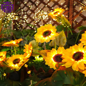 Luces Solares Impermeables IP65 con Diseño de Girasol, Color Personalizado, para Festivales, Jardín, Interiores, Decoración de Patio Trasero - Product Image 4