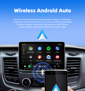 อะแดปเตอร์ Carplay ไร้สายแบบพกพา ใช้งานได้กับ Android Auto และ Apple CarPlay กล่องสมาร์ทดองเกิล ZC13C - Product Image 2