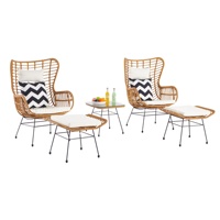 Vente en gros d'usine Ensemble bistrot de jardin Table et chaise d'extérieur Ensemble table et chaise pour chaise de jardin en rotin