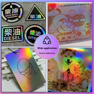 Custom Holographic <strong>Vinyl</strong> Roll <strong>Stickers</strong> Glossy Large Size Printing <strong>Self</strong>-<strong>Adhesive</strong> Laser <strong>Vinyl</strong> Printable Poster Materials - Product Image 3