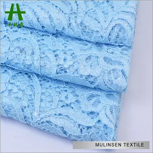 Mulinsen tela de diseño de moda tela de encaje de poliéster