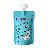 Sachets personnalisés imprimés pour aliments pour animaux, étanches, avec bec verseur, en aluminium et plastique, imprimés par gravure, pour l'emballage de nourriture pour chats