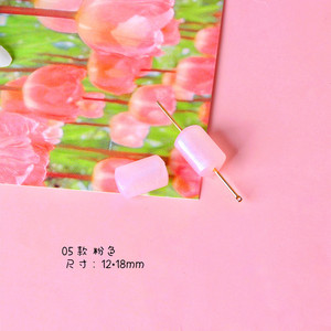 Perles carrées transparentes en acrylique chatoyant, couleur dégradée, trou droit, matériaux et accessoires pour boucles d'oreilles DIY - Product Image 6