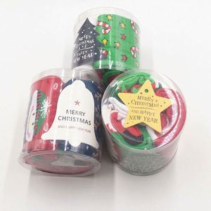 Holiday Gift Custom Packing Novelty 5 Pairs in Box Women <b>Men</b> Adult Winter Santa Cotton Knit Crew Xmas Christmas <b>Socks</b> - Product Image 2