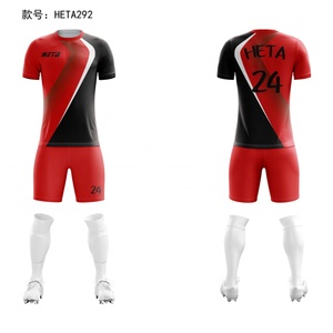 Tenues de football de haute qualité pour équipes et clubs, maillots de football, ensemble deux pièces, shorts pour hommes, ensemble de maillots de football personnalisés par sublimation, pour enfants - Product Image 6