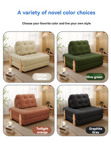 Sofá Modular Ergonómico y Cómodo de Tela Suave Tipo Peluche, Sofá Cúbico de Tofu, Sillón Reclinable para Dormitorio y Sala de Estudio - Product Image 1
