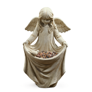 Comedero para Pájaros de Resina Personalizado con Forma de Ángel, para Decoración de Jardín y Patio - Product Image 2