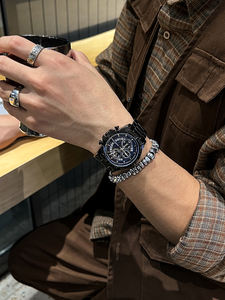 <span class=keywords><strong>Montre</strong></span> mécanique automatique pour homme, boîtier en métal de 46 mm, acrylique, étanche à 30 ATM, grande boucle cachée, tendance, <span class=keywords><strong>nouvelle</strong></span> marque 2025 - Product Image 5