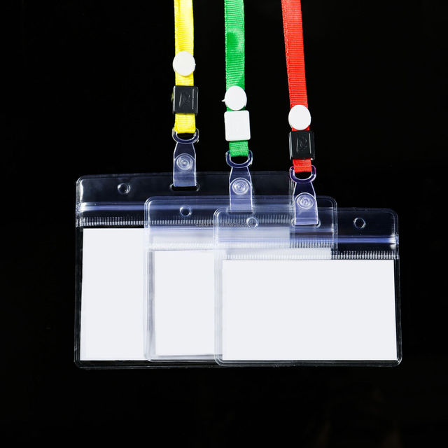 High Quality Cheap Price Vertical and Horizontal Pvc Id Card Holder Supplier