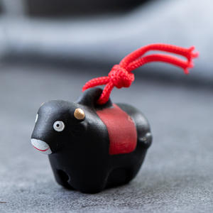 กระดิ่งลมสไตล์ราศีแบบญี่ปุ่นของ Lande เครื่องประดับแขวนระฆังเซรามิกรูปสัตว์เครื่องตกแต่งบ้าน - Product Image 6