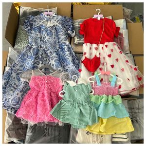 Vente en gros d'usine : Robes d'été d'occasion pour petites filles, vêtements de seconde main, Ropa de Bebe, livraison aléatoire de robes pour enfants filles - Product Image 2