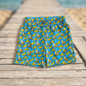 SUTUTU-2 SS0634 Pre-orden Pantalones Cortos para Niñas, Cintura Alta, Estampado de Plátano, Algodón, Estilo Formal-Casual-Dulce, Tallas Grandes 3-6M, Bebé, 250g - Product Image 3
