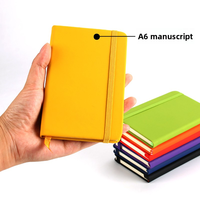 Carnet de notes A6 à couverture rigide, cadeau promotionnel, logo personnalisable imprimé, ensemble cadeau écologique portable