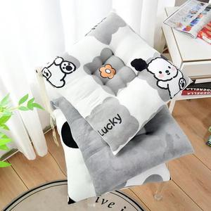 Anime Cartoon Square Chair Cushion Crystal Velvet Pressure Relief Seat Pad For Office Student <b>Stool</b> - Product Image 1