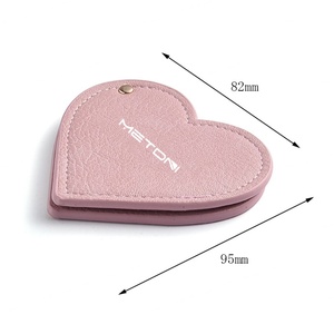 Wholesale Popular Pink Heart Shape Cute Portable Rotary Pocket <b>Mirror</b> - Product Image 5