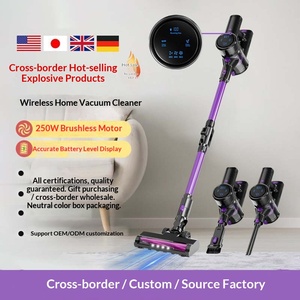 Aspirateur sans fil transfrontalier 200W sans sac avec grande puissance d'aspiration, idéal pour les tapis, conception portable, moteur sans balais et boîte à poussière - Product Image 3