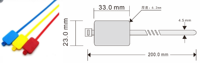 Z07-3328 étanche en plastique ISO14443a-13.56MHz UHF RFID ruban joint étiquette Mini NFC Communication Interface Zip câble étiquette étiquette