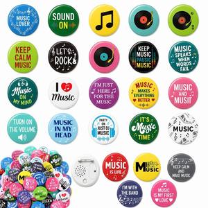 Pin Metálico Redondo con Módulo de Voz Personalizado, con Logotipo y Música, para Regalos Promocionales de Marca Corporativa - Product Image 1