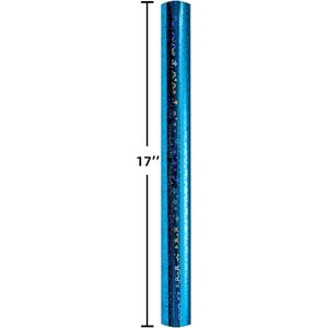 Merture Blue Holographic <b>Wrapping</b> <b>Paper</b> 17in x 32.8ft Gradient Stars Foil Design Gift Wrap for Birthday Baby Shower - Product Image 4