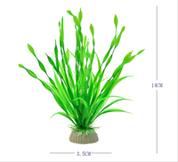 Décoration d'aquarium pour plantes aquatiques, accessoires en plastique pour aquarium, herbe artificielle sous-marine pour animaux de compagnie