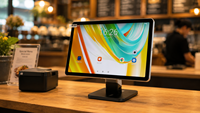 Appareil POS GOODCOM Android 14 10,95 pouces avec écran tactile FHD et imprimante thermique intégrée de 80 mm compatible avec Loyverse