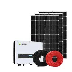 推荐30KW 50KW 100KW混合太阳能电池板系统商用锂电池储能系统