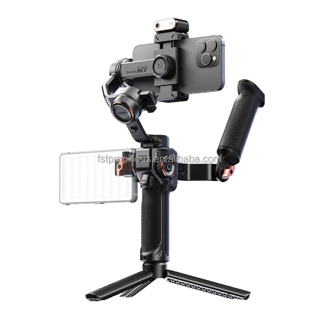 Hohem M7 ISteady M7 Ai Face Tracking Stabilizer 3-Axis Phone Gimbal Built-in Selfie Stick for IPhone16 for Samsung Gimbal PK M6