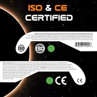 Lunettes d'éclipse solaire en papier certifiées CE ISO pour l'observation du soleil en 2026 – Vente en gros