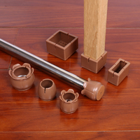 Pieds de Table antidérapants, couvre-pieds de chaise en Silicone souple avec coussinets en feutre/pied de meuble en Silicone