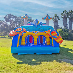 <span class=keywords><strong>Carrera</strong></span> de Obstáculos Inflable para Alquiler en Fiestas, Parque de Aventuras al Aire Libre, Castillo Inflable con Tobogán y Obstáculos - Product Image 5