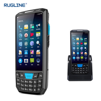 Rugline PDA Industrial Portátil con Sistema Operativo Android 13, 4G+64G, Escáner de Códigos de Barras 1D y 2D, NFC, RFID, Comunicación Wi-Fi para Escaneo de Pasaportes