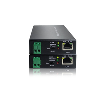 Convertidor Ethernet de Larga Distancia de 500 Metros y 100 Mbps sobre Par Trenzado de 2 Hilos, Extensor PoE de 48 V CC 802.3at para Cámara IP