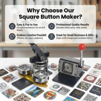 Machine automatique de fabrication de badges et d'aimants de 50 mm, presse à boutons DIY pour aimants photo, autocollants de réfrigérateur, badges à épingles