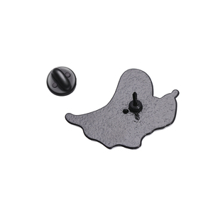 Cartone animato fantasma spille in metallo personalizzate carino gatto nero spille divertenti risvolti spille smalto Halloween spilla all'ingrosso - Product Image 6