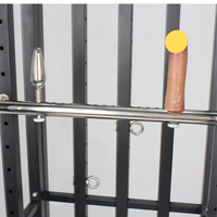 Cage BDSM SM pour adultes, grande, démontable, pour l'entraînement de la soumission canine et féminine, avec système de retenue K9, cage de bondage debout