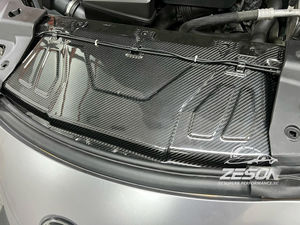 Panel de refrigeración de fibra de carbono seco para Toyota GR Supra MK5 A90 A91 cubierta de refrigeración de Bahía de motor de fibra de carbono - Product Image 6