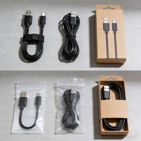 Cable USB-A a Tipo-C Trenzado Negro de 1M y 60W BWVV con Conductor de Cobre Puro y Carga Rápida de 2.4A para Teléfonos Móviles