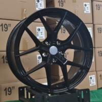 Velg Mobil Sport YQ Hot Sale untuk BMW Seri 1/2/3 19 20 Inch 8.5j 9.5j Gloss Black Stagged 10 Spoke Alloy Wheels Rims