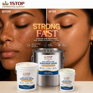 Crème solaire minérale et base de maquillage Tiiz pour le visage, non teintée, à large spectre SPF <span class=keywords><strong>40</strong></span> PA++++ avec antioxydants, prête à l'emploi - Product Image 1