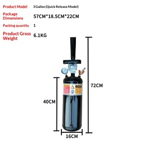 Compresseur d'air pour pneus, <span class=keywords><strong>gonfleur</strong></span> haute pression pour pneus de voiture et de camion, réservoir d'air de 3/5/10 gallons - Product Image 6