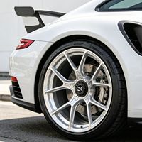 Jantes Bku forgées à verrouillage central factices 5x130 pour Porsche 911 992 991 997 GTS GT3 RS 19 20 21 pouces, jantes en alliage brossé argenté