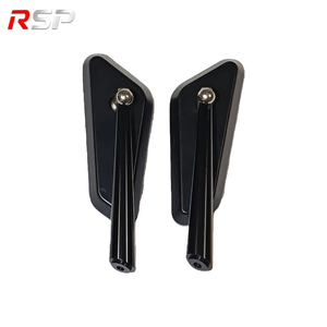 กระจกมองหลังแบบติดตั้งบนมอเตอร์ไซค์  แบบมีสีฟ้าเพชร  ป้องกันแสงสะท้อน  ทำจากอลูมิเนียมอัลลอย สำหรับติดตั้งบนกระบอกเบรกหลักและคลัตช์ - Product Image 5